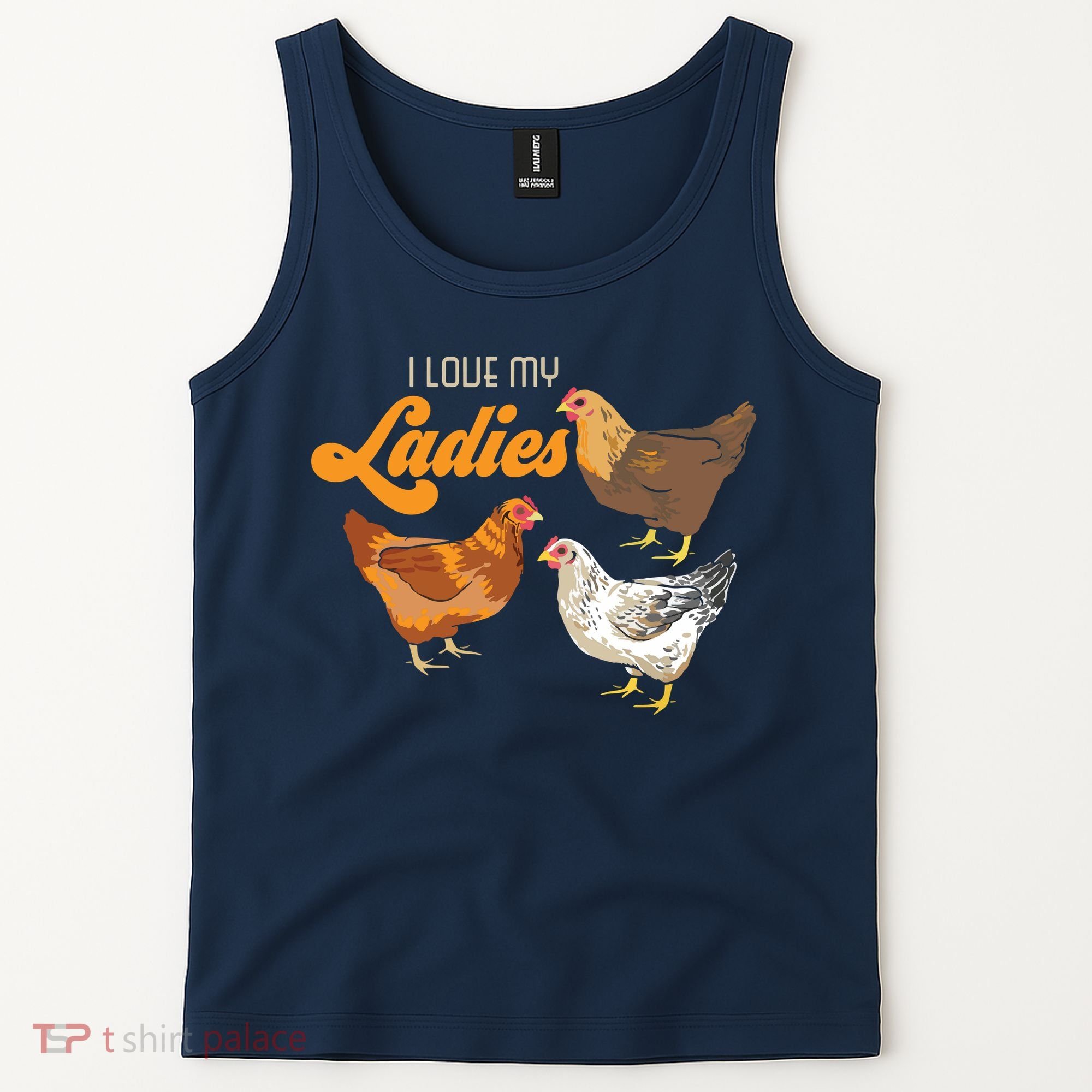 Funny Farmer Gift I Love My Ladies Chicken Tank Top