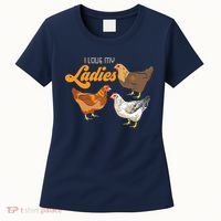 Funny Farmer Gift I Love My Ladies Chicken Women's T-Shirt thumb 0