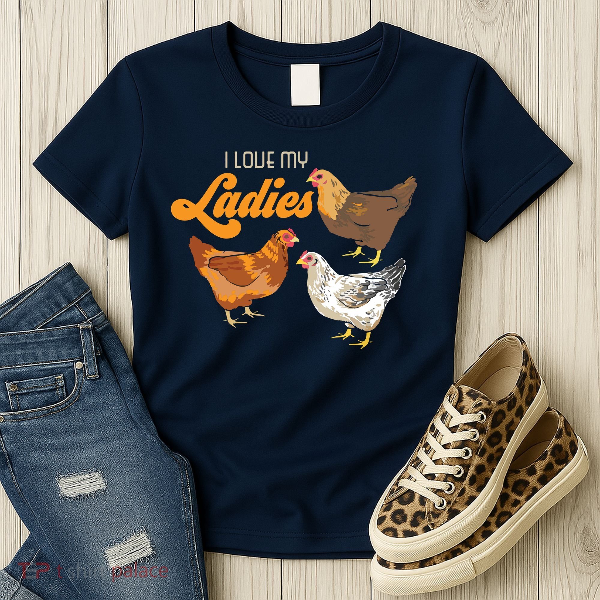 Funny Farmer Gift I Love My Ladies Chicken Women's T-Shirt