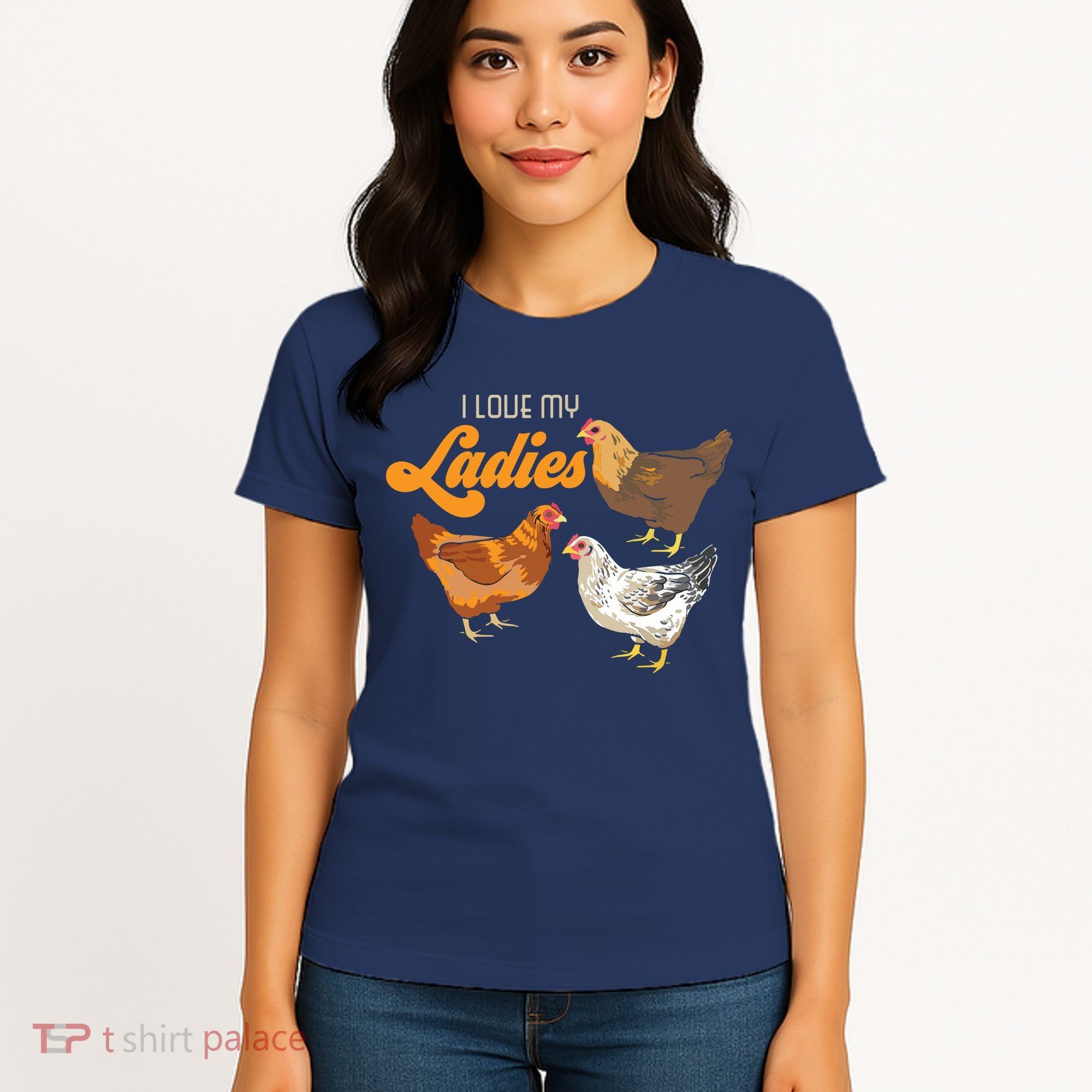 Funny Farmer Gift I Love My Ladies Chicken Women's T-Shirt