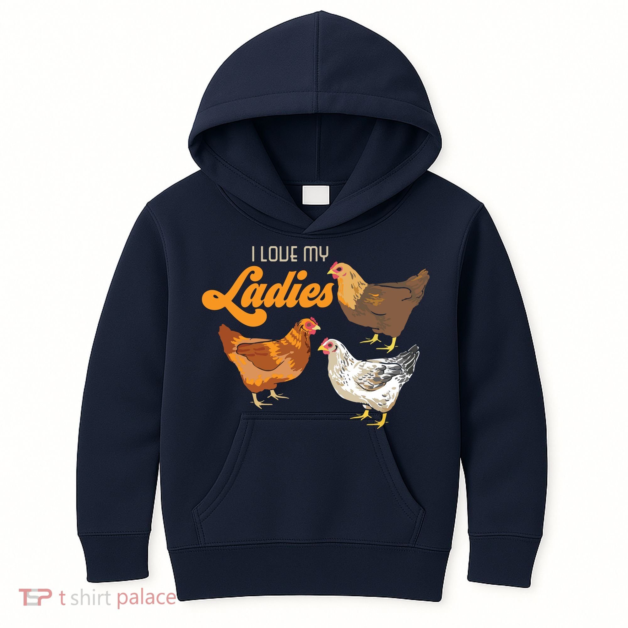 Funny Farmer Gift I Love My Ladies Chicken Kids Hoodie