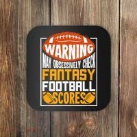 Fantasy Football Gift For A Fantasy Football Player Coaster thumb 0
