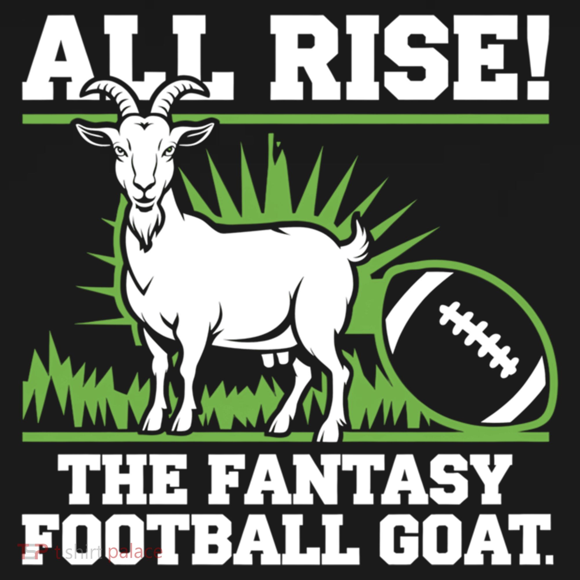 Fantasy Football GOAT Funny Sports Fan Gift Women's Hoodie