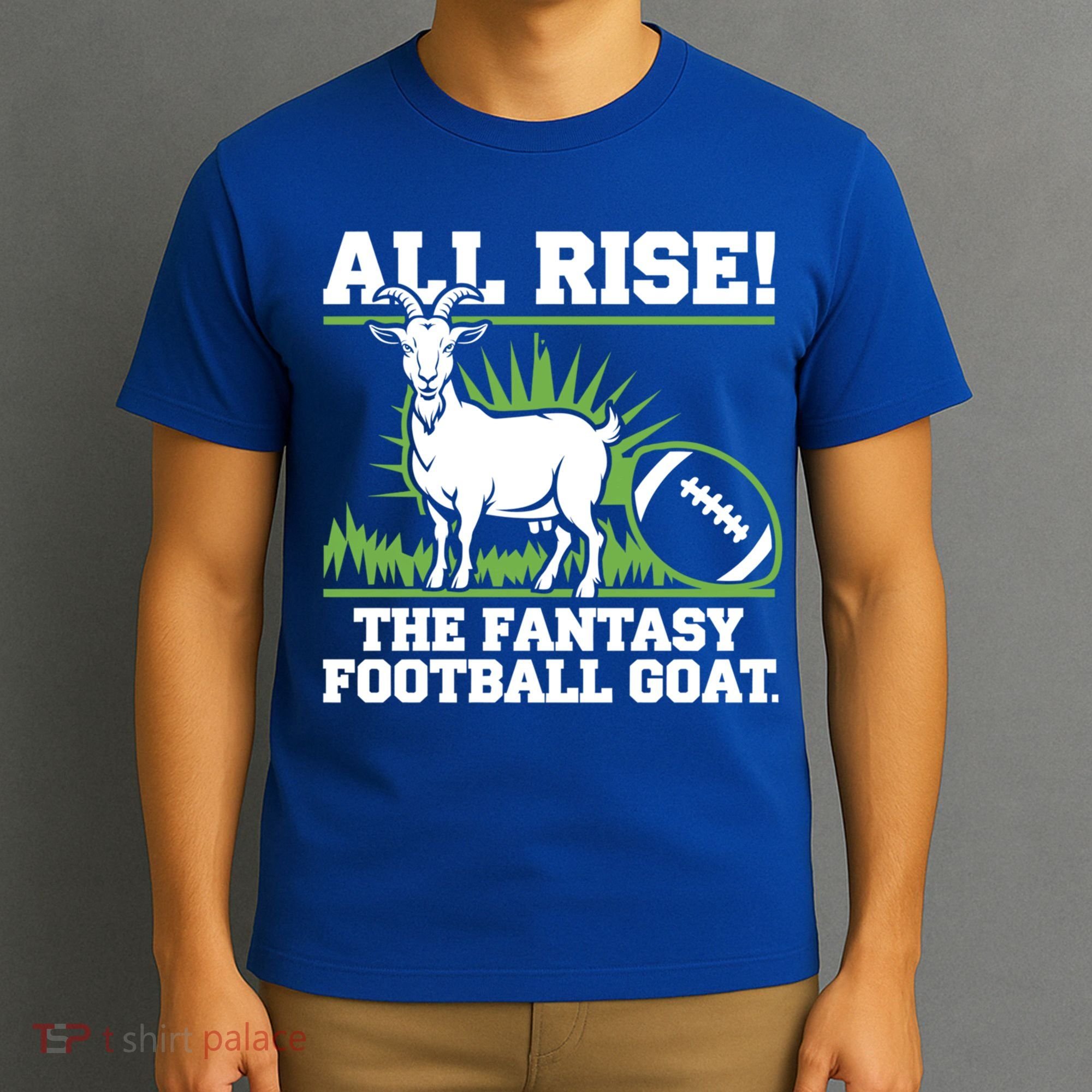 Fantasy Football GOAT Funny Sports Fan Gift T-Shirt