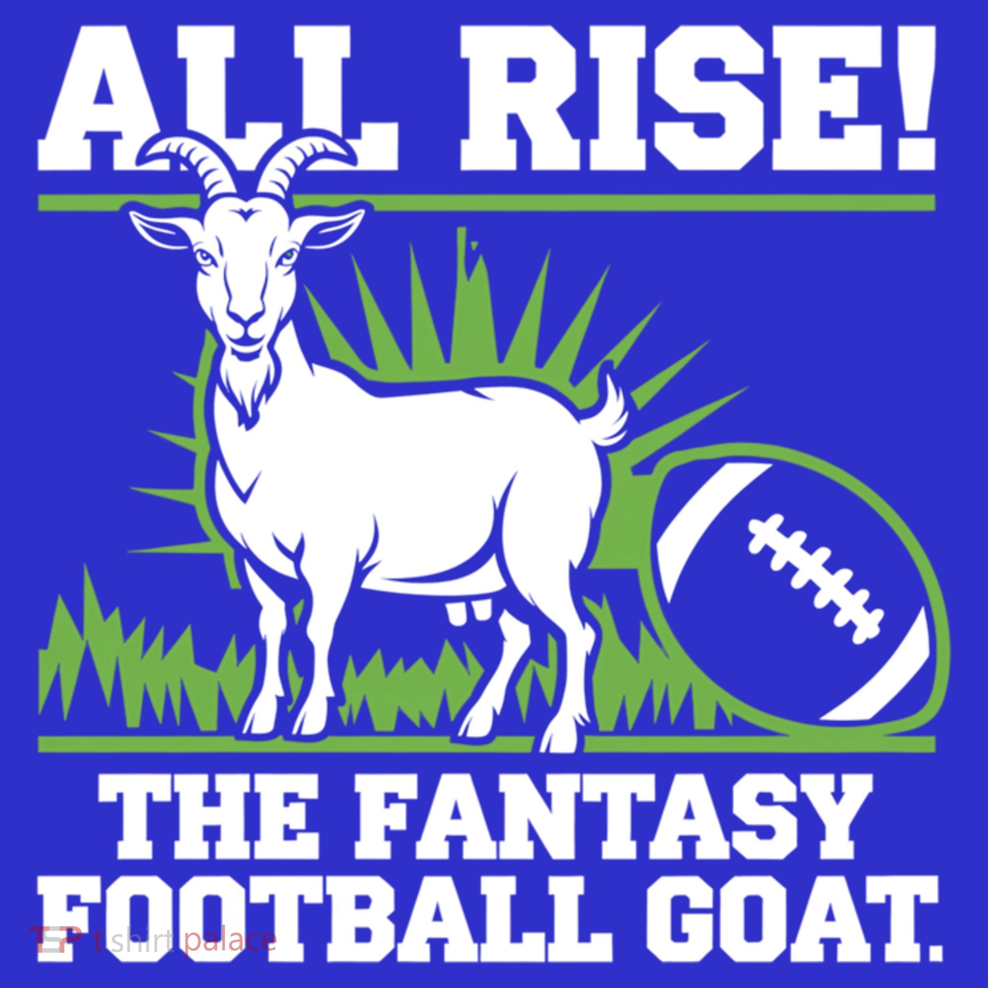 Fantasy Football GOAT Funny Sports Fan Gift T-Shirt