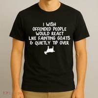 Funny, Fainting Goat . Joke Sarcastic Family T-Shirt thumb 3