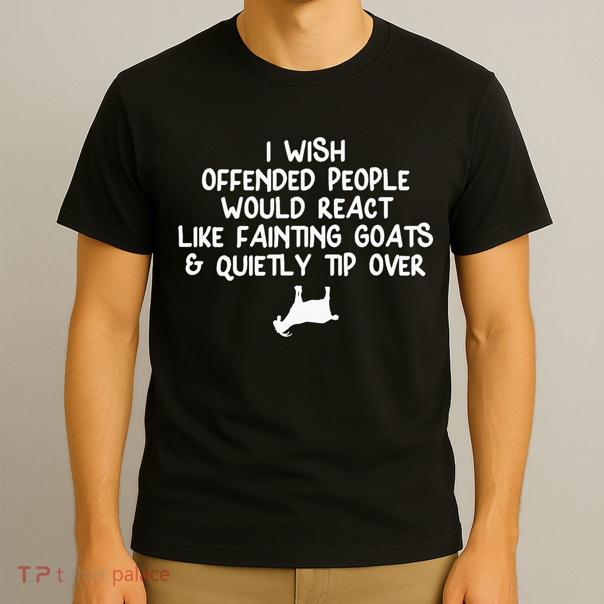 Funny, Fainting Goat . Joke Sarcastic Family T-Shirt