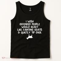 Funny, Fainting Goat . Joke Sarcastic Family Tank Top thumb 2