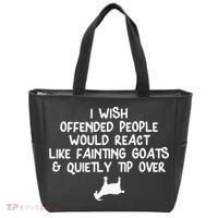 Funny, Fainting Goat . Joke Sarcastic Family Tote Bag thumb 0