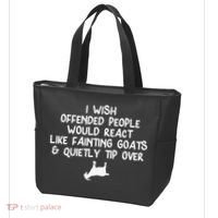 Funny, Fainting Goat . Joke Sarcastic Family Tote Bag thumb 3