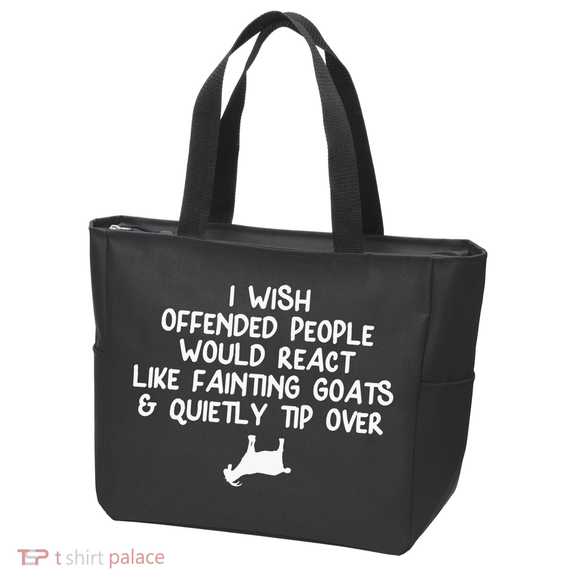 Funny, Fainting Goat . Joke Sarcastic Family Tote Bag