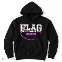 Flag Football Girl Player Team Hoodie thumb 0