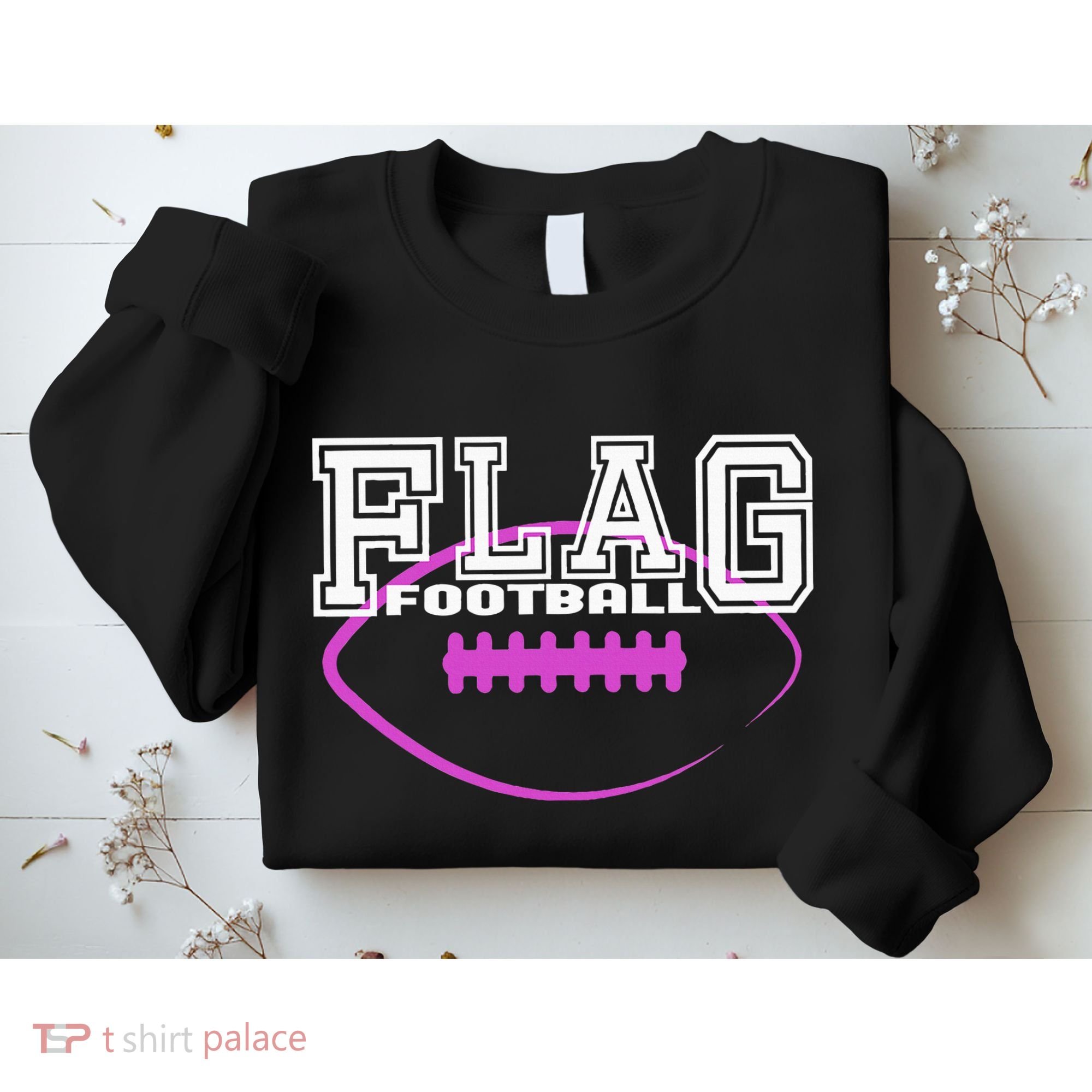 Flag Football Girl Player Team Sweatshirt