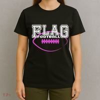 Flag Football Girl Player Team T-Shirt thumb 4