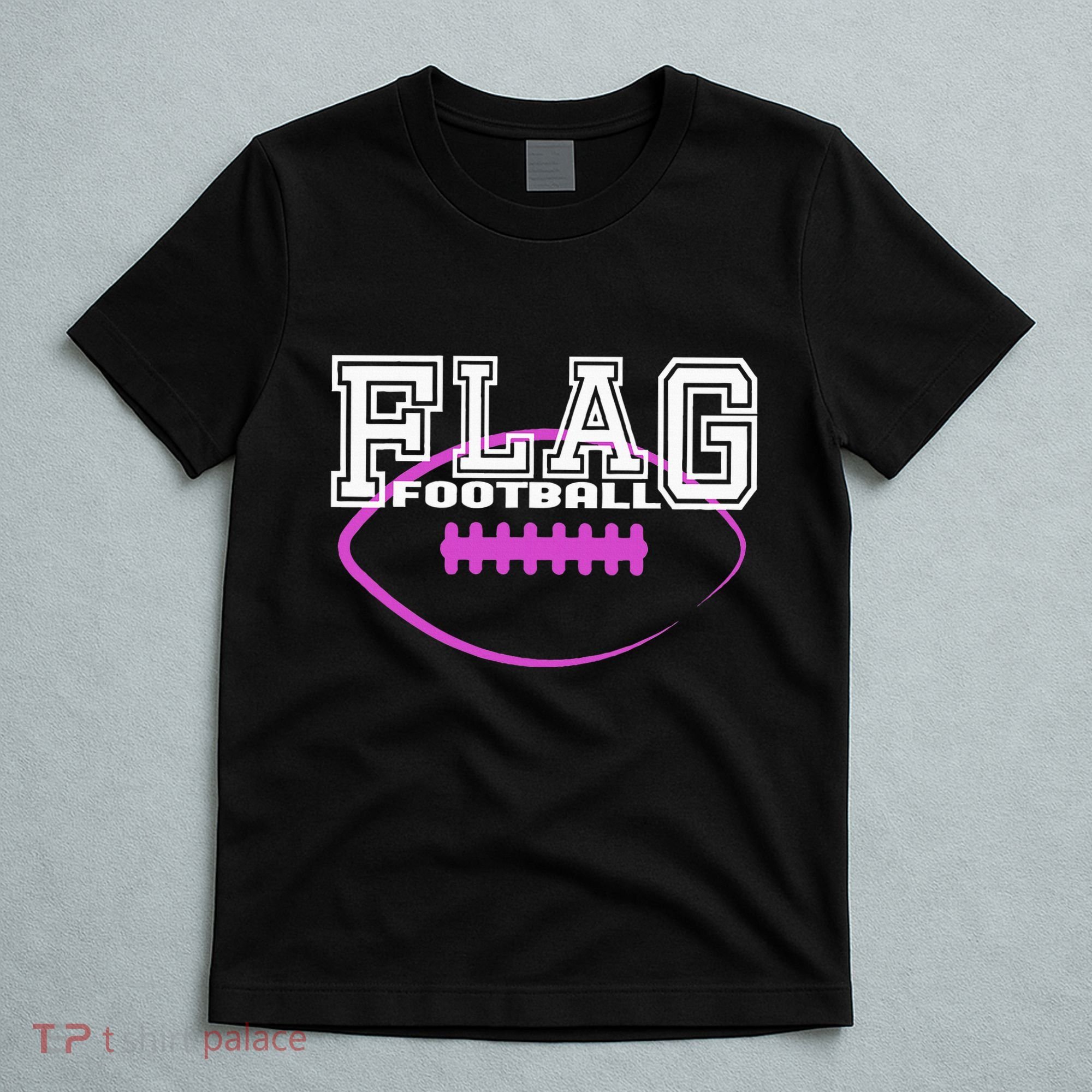 Flag Football Girl Player Team T-Shirt