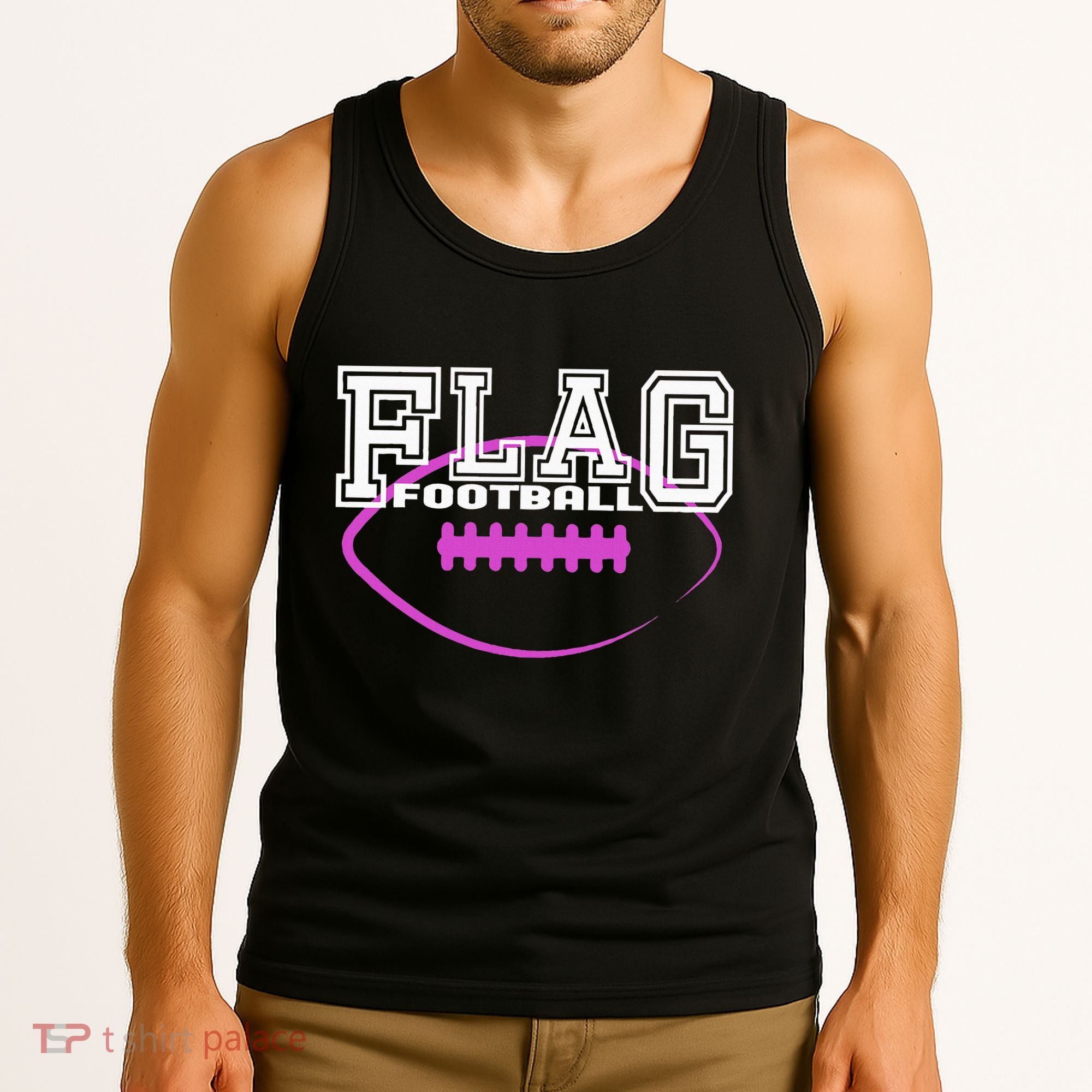 Flag Football Girl Player Team Tank Top