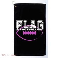 Flag Football Girl Player Team Golf Towel thumb 0