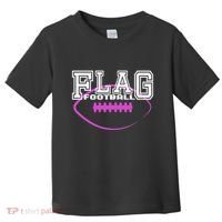 Flag Football Girl Player Team Toddler T-Shirt thumb 0