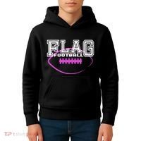 Flag Football Girl Player Team Kids Hoodie thumb 4