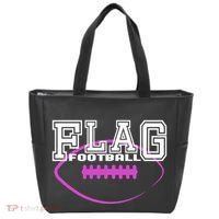 Flag Football Girl Player Team Tote Bag thumb 0