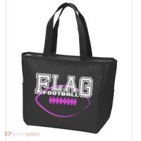 Flag Football Girl Player Team Tote Bag thumb 3