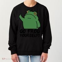 Funny Frog Go Frog Yourself! Gift Women's Sweatshirt thumb 0