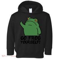 Funny Frog Go Frog Yourself! Gift Toddler Hoodie thumb 0