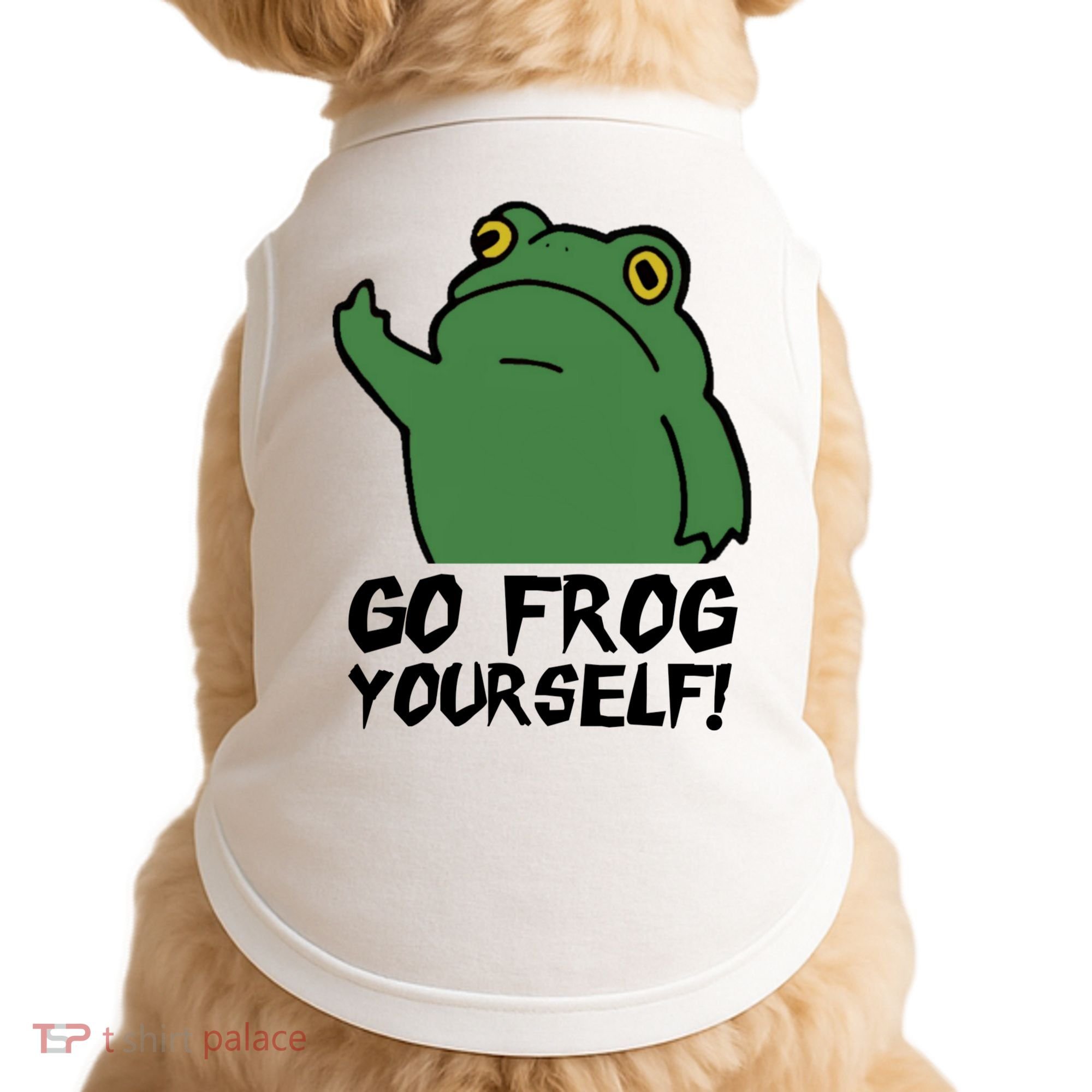 Funny Frog Go Frog Yourself! Gift Doggie Tank