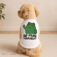 Funny Frog Go Frog Yourself! Gift Doggie Tank thumb 2