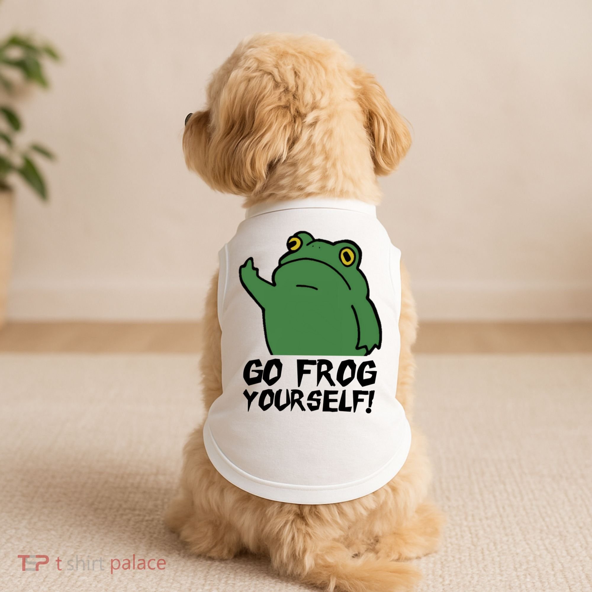 Funny Frog Go Frog Yourself! Gift Doggie Tank