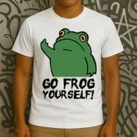 Funny Frog Go Frog Yourself! Gift T-Shirt thumb 3