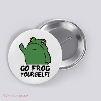 Funny Frog Go Frog Yourself! Gift Button