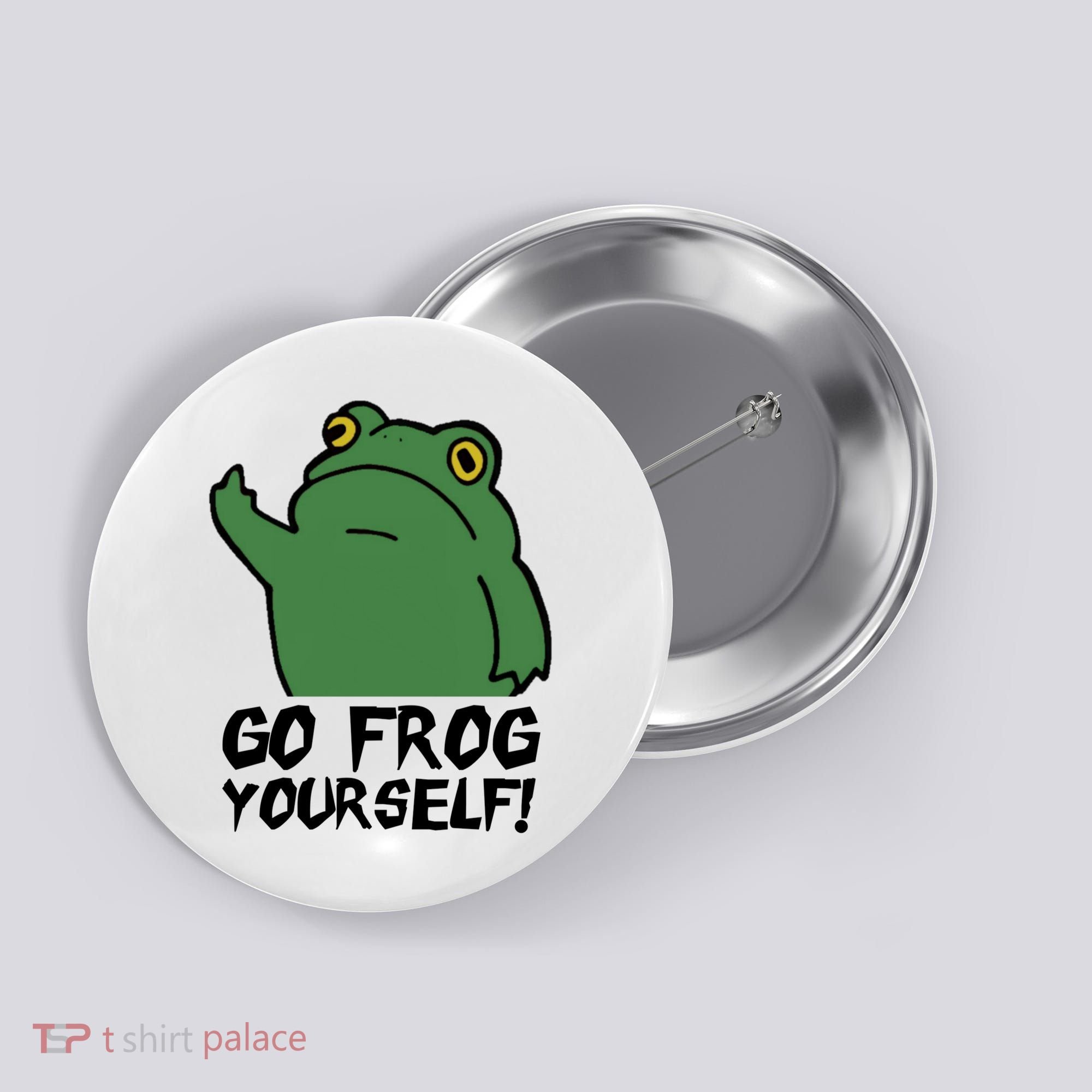 Funny Frog Go Frog Yourself! Gift Button