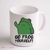 Funny Frog Go Frog Yourself! Gift Coffee Mug thumb 1
