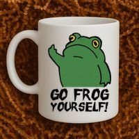 Funny Frog Go Frog Yourself! Gift Coffee Mug thumb 2