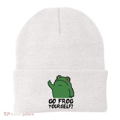 Funny Frog Go Frog Yourself! Gift Beanie