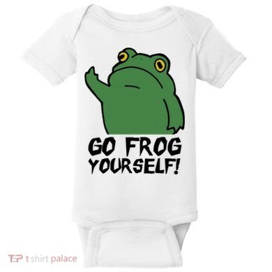 Funny Frog Go Frog Yourself! Gift Baby Bodysuit