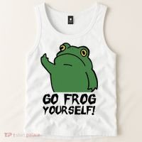 Funny Frog Go Frog Yourself! Gift Tank Top thumb 2