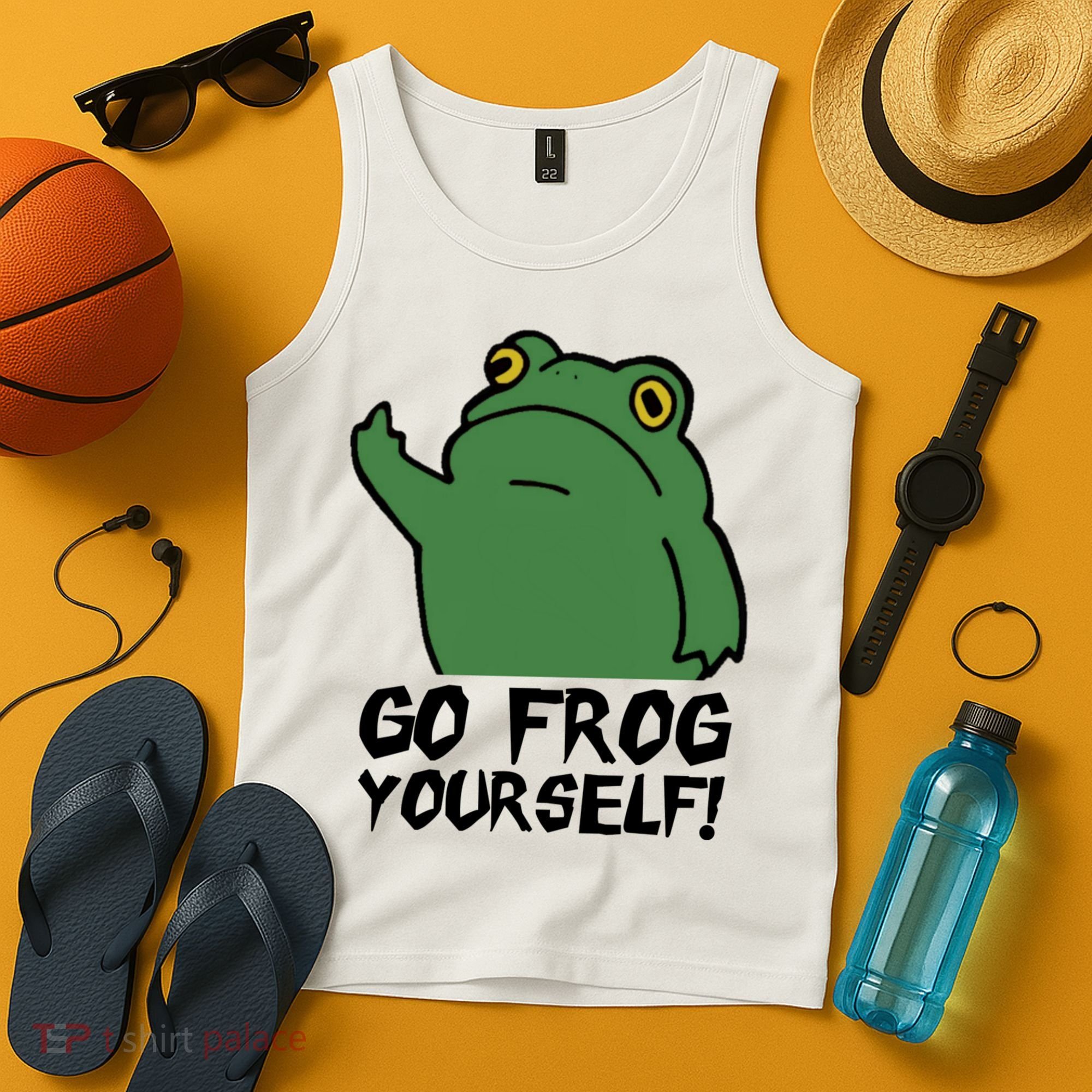 Funny Frog Go Frog Yourself! Gift Tank Top