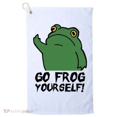 Funny Frog Go Frog Yourself! Gift Golf Towel