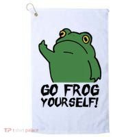 Funny Frog Go Frog Yourself! Gift Golf Towel thumb 0