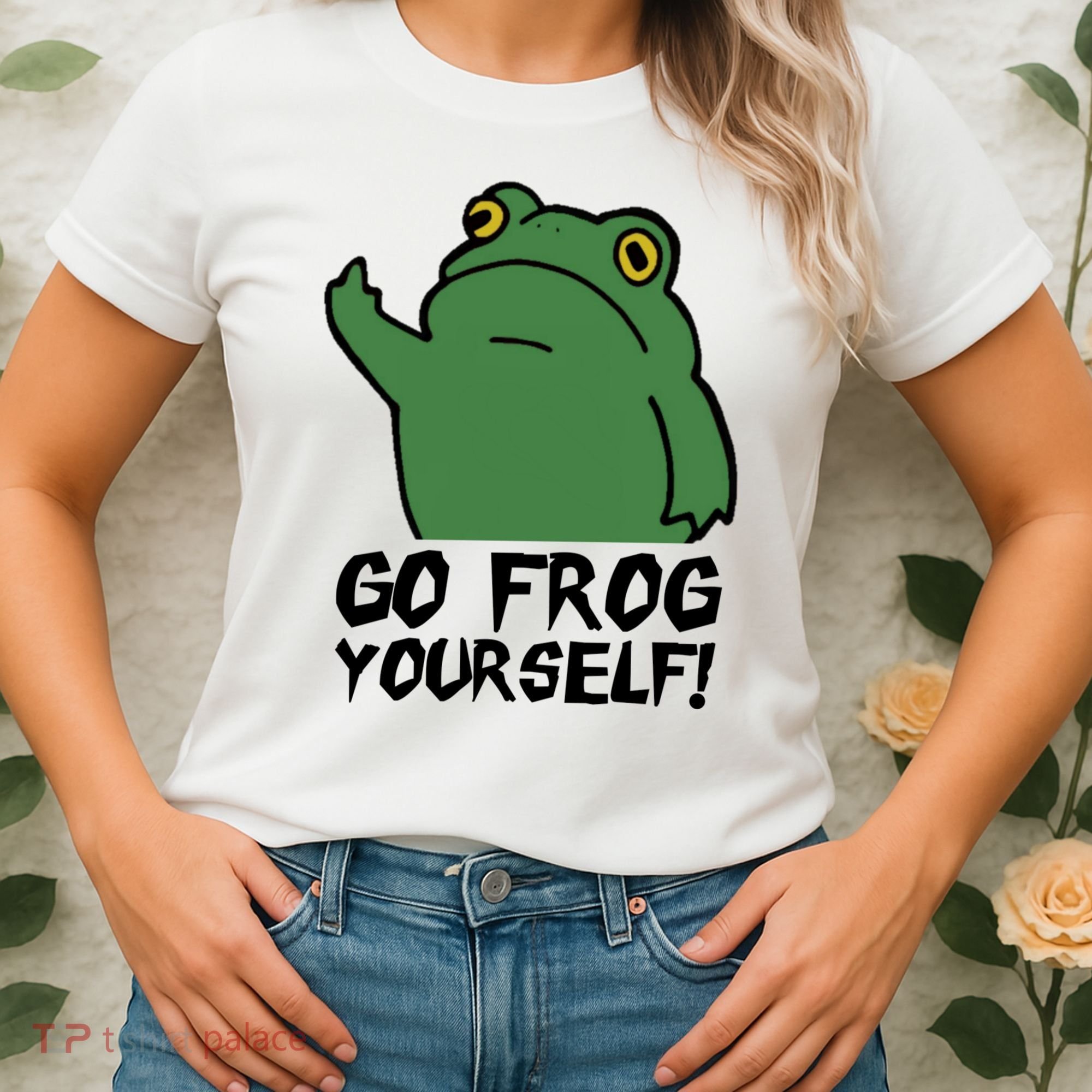 Funny Frog Go Frog Yourself! Gift Women's T-Shirt