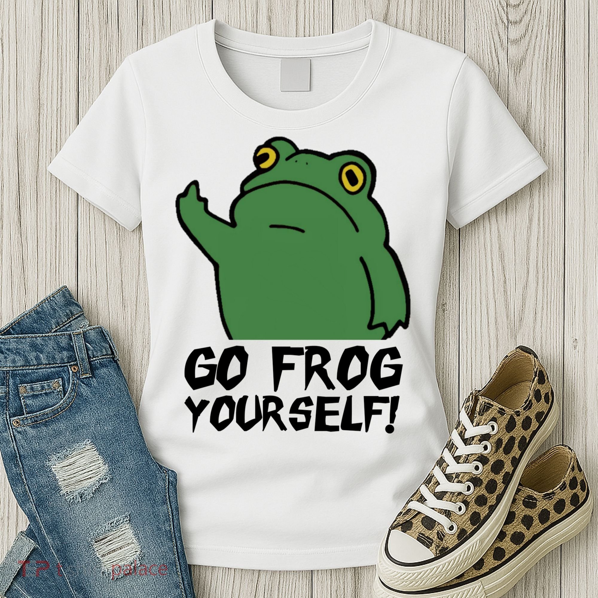 Funny Frog Go Frog Yourself! Gift Women's T-Shirt