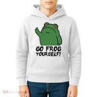 Funny Frog Go Frog Yourself! Gift Kids Hoodie thumb 4