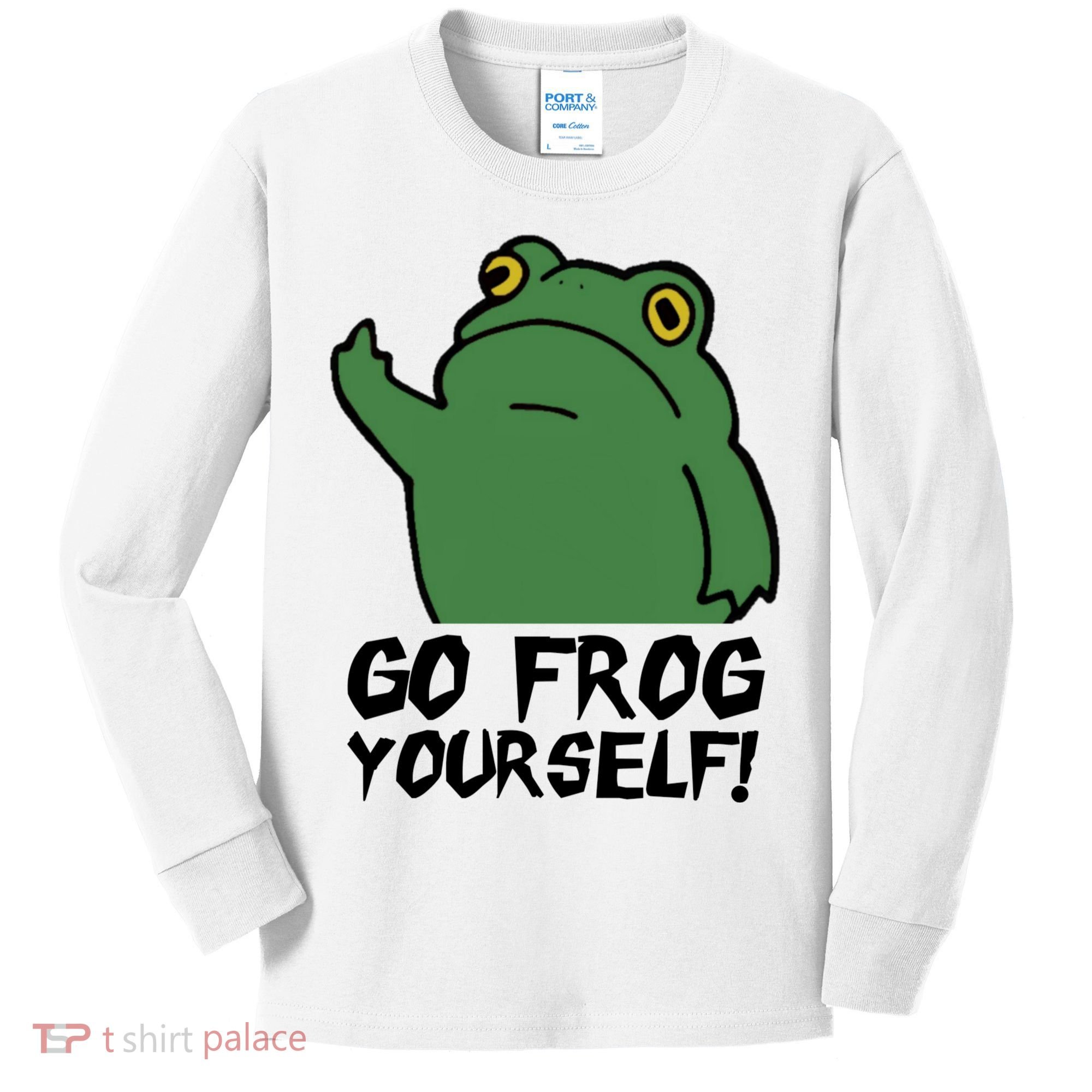 Funny Frog Go Frog Yourself! Gift Kids Long Sleeve Shirt