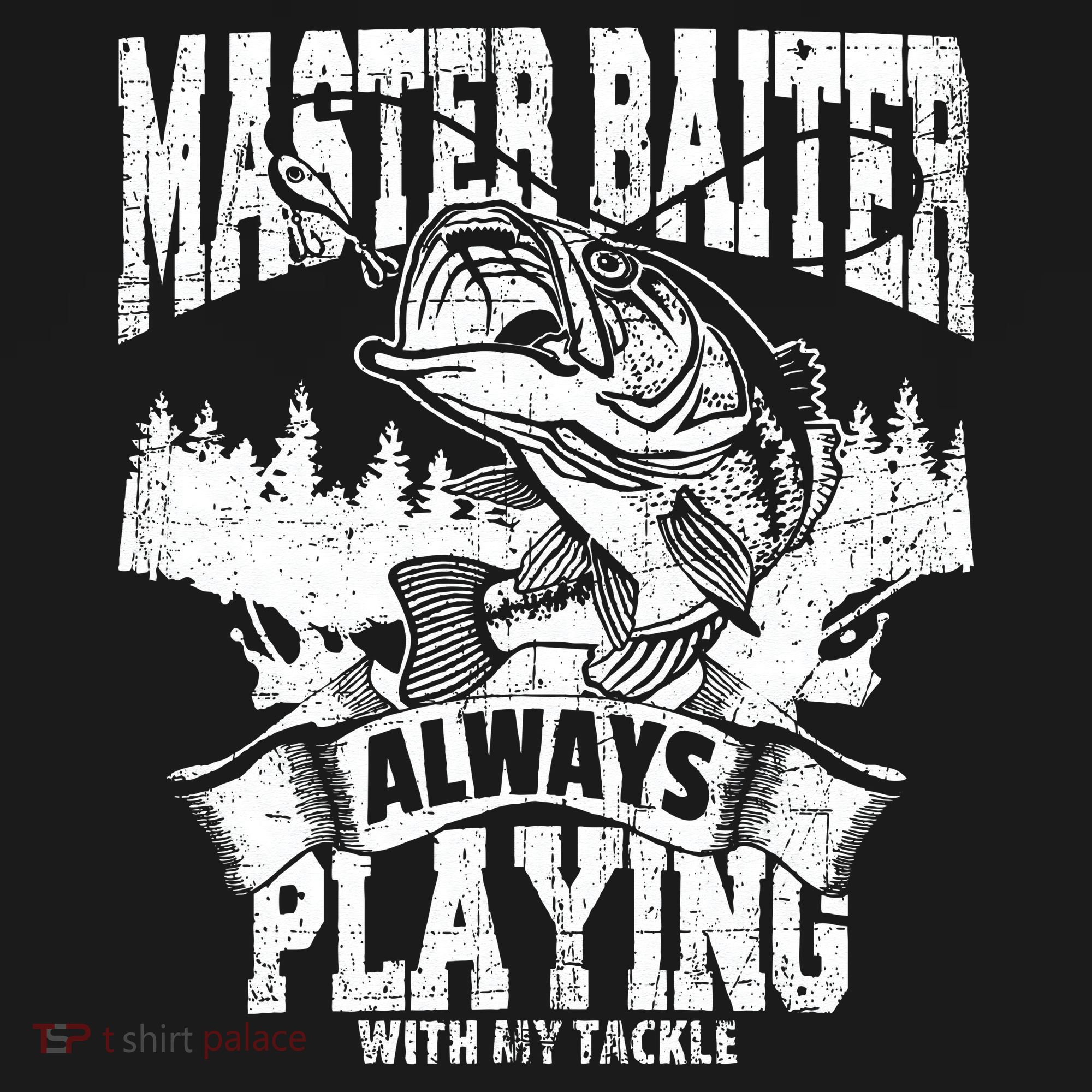 Funny Fishing Gift Master Baiter Playing W My Tackle Sweatshirt