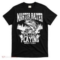 Funny Fishing Gift Master Baiter Playing W My Tackle T-Shirt thumb 0