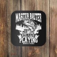 Funny Fishing Gift Master Baiter Playing W My Tackle Coaster thumb 0