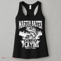 Funny Fishing Gift Master Baiter Playing W My Tackle Women's Tank Top thumb 3