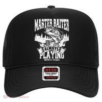 Funny Fishing Gift Master Baiter Playing W My Tackle Hat thumb 0